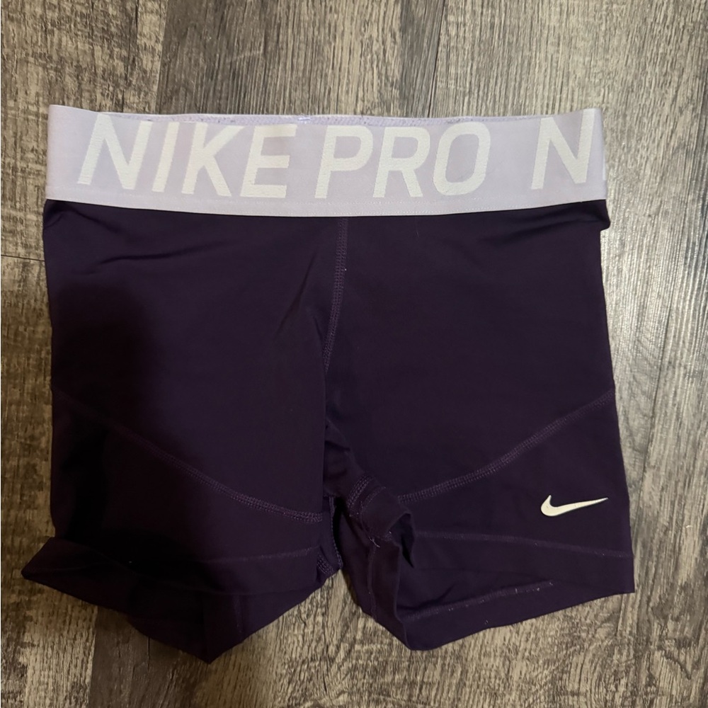 Nike Pro Purple Athletic Shorts